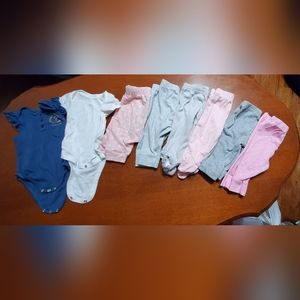 Assorted baby clothes